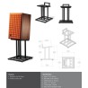 Base da Pavimento JS80 Stand per diffusori Hi-Fi JBL L82 Classic