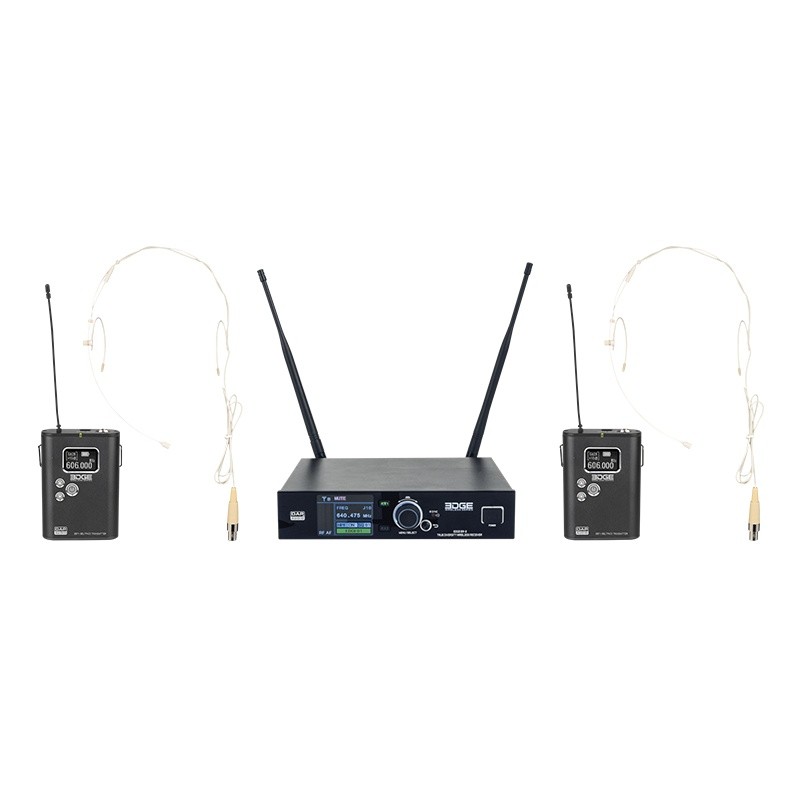 DAP Audio EDGE EBS-2 - Set doppio Beltpack Wireless 610-670 MHz