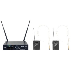 DAP Audio EDGE EBS-2 - Set doppio Beltpack Wireless 610-670 MHz