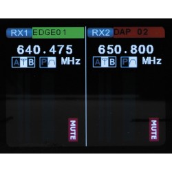 DAP Audio EDGE EBS-2 - Set doppio Beltpack Wireless 610-670 MHz