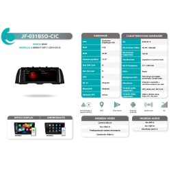 Autoradio per BMW Serie 5 F10/F11 dal 2010 al 2012 JF Sound JF-031B5O-CIC