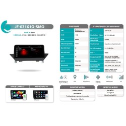 Autoradio per BMW X1 E84 dal 2009 al 2015 JF Sound JF-031X1O-SMO