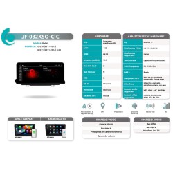 Autoradio per BMW X5 E70 & X6 E71 JF Sound JF-032X5O-CIC