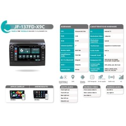 Autoradio CD/DVD per Citroen Jumper dal 2006 al 2022 JF Sound JF-137FD