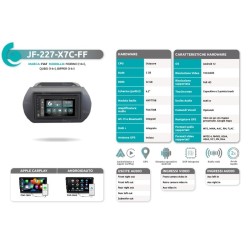 Autoradio per Citroen Nemo dal 2008 JF Sound JF-227-FF