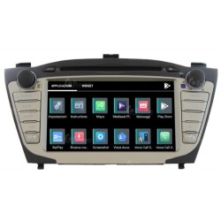 Autoradio CD/DVD per Hyundai IX35 dal 2010 con navi/retro/ampli e lcd grande di serie JF Sound JF-137H5-X9C-2