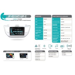 Autoradio per Hyundai Tucson dal 2015 al 2021 con Navi, Retro e Ampli Kenwood di serie JF Sound JF-131HT-2