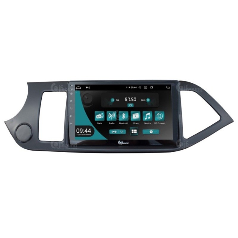 Autoradio per Kia Picanto dal 2011 al 2016 con navi + retro JF Sound JF-039KP-1