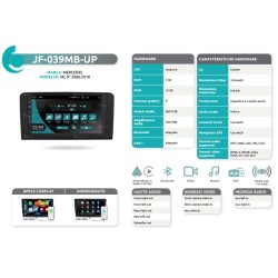 Autoradio per Mercedes ML dal 2006 al 2010 JF Sound JF-039MB