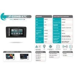 Autoradio per Mercedes ML dal 2006 al 2010 JF Sound JF-039MB