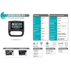 Autoradio per Opel Vivaro dal 2014 al 2019 JF Sound JF-021-FT