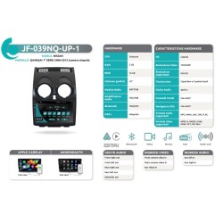Autoradio per Nissan Qashqai 1° serie dal 2008 al 2013 (Camera Singola) JF Sound JF-039NQ-2
