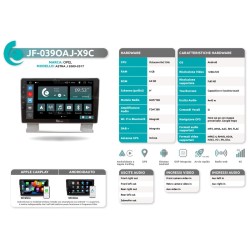 Autoradio per Opel Astra J dal 2009 al 2017 JF Sound JF-039OAJ